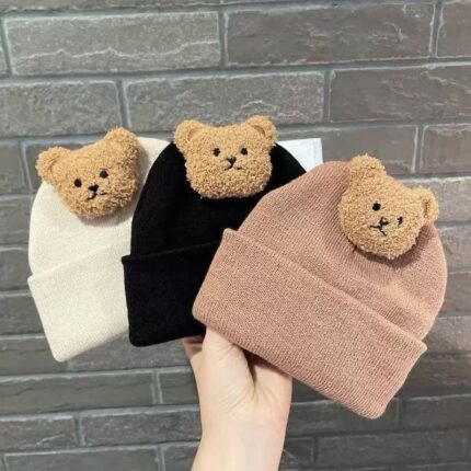 کلاه نوزادی پاییزه تدی teddy bear 1